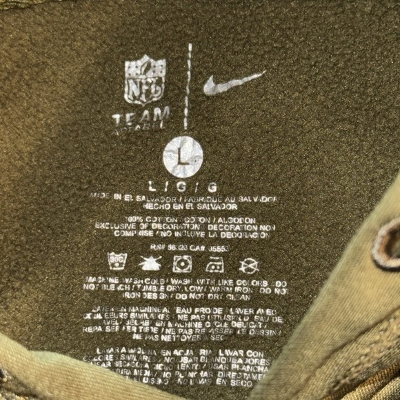 San Francisco 49ers Salute to Service hoodie sweatshirt Kittle 85 green camo SzL - Picture 7 of 10